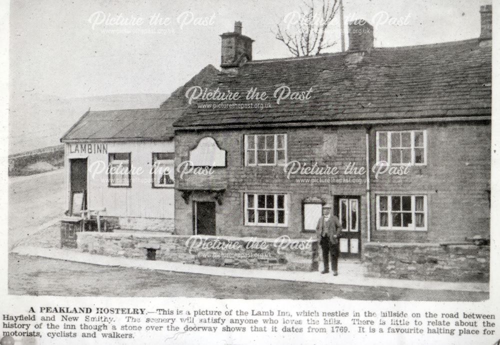 Lamb Inn, Hayfield Road, Chinley, c 1910s