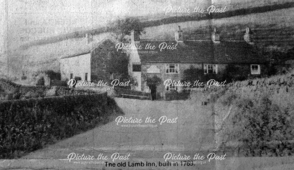 The Old Lamb Inn, Hayfield Road, Chinley, c 1910s