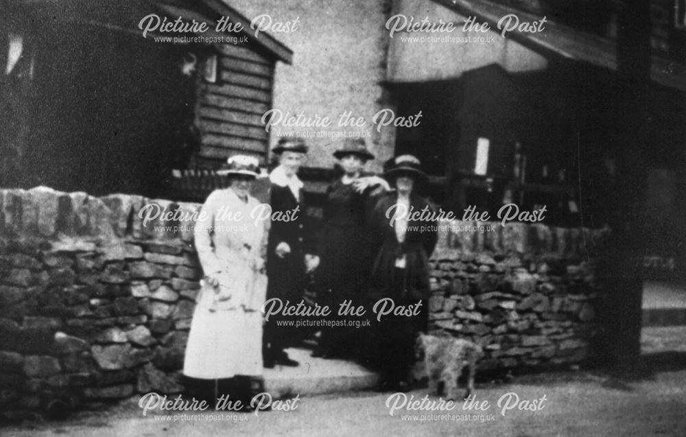 Members outside the Women's Institute, Chinley, c 1910s