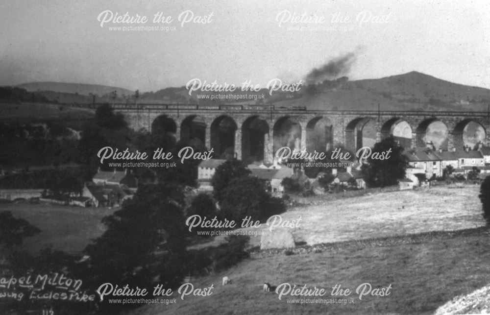 1st Viaducts from Bowden Head, New Smithy, Chinley, c 1900s