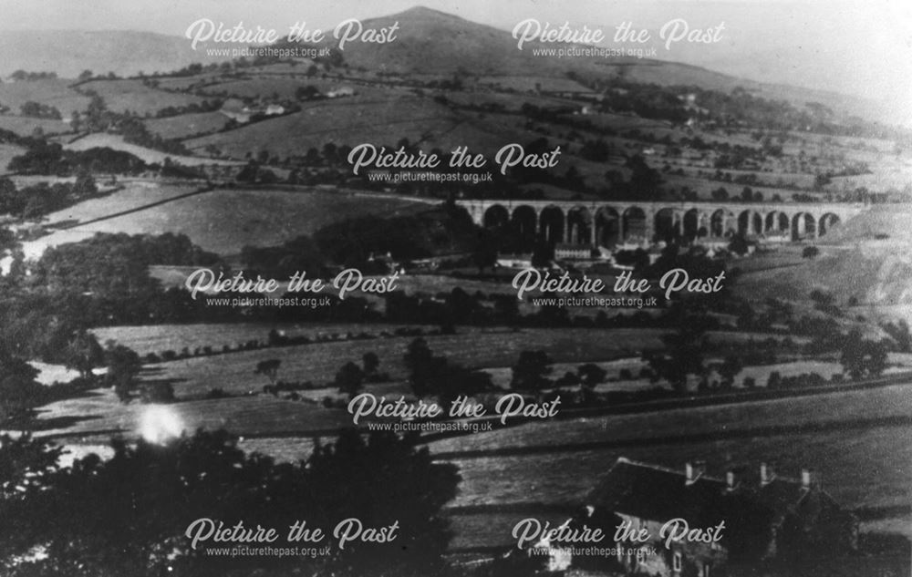 Viaducts from Bowden Head, New Smithy, Chinley, c 1900s