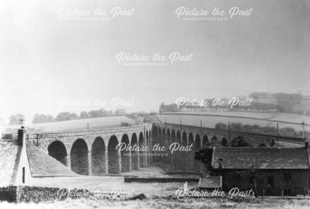 Two Viaducts, New Smithy, Chinley,  c 1894