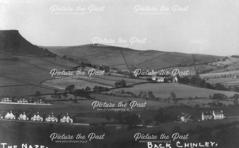 Buxton Road Villas and part of Lyme Park, The Naze, Back Chinley, c 1900s