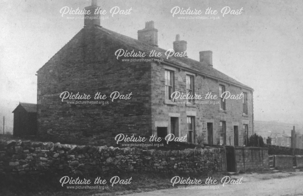 First Three Houses on Buxton Road, Chinley, c 1900s
