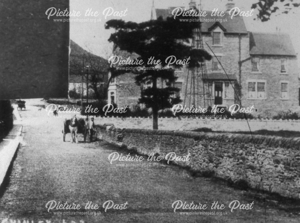Green Lane before Bowling Green, Chinley, c 1890s