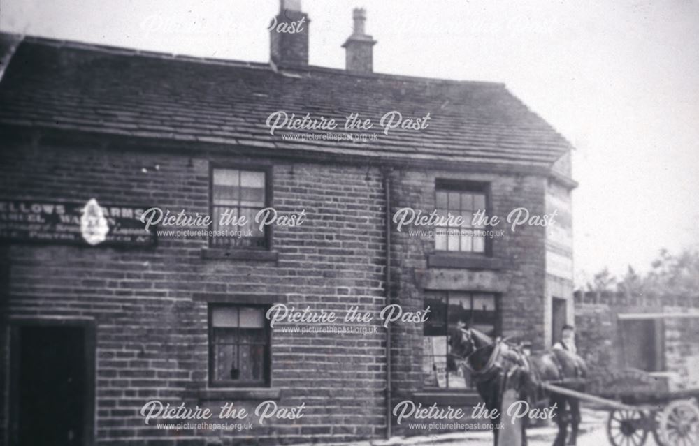 Mr Smith, Horse and Dray, Oddfellows Arms, Whitehough c 1890s