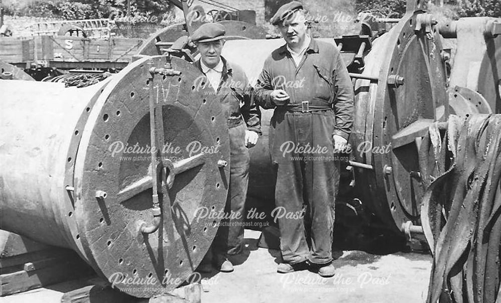 Pressure Testing Pipes, Former Riddings Ironworks, c 1968