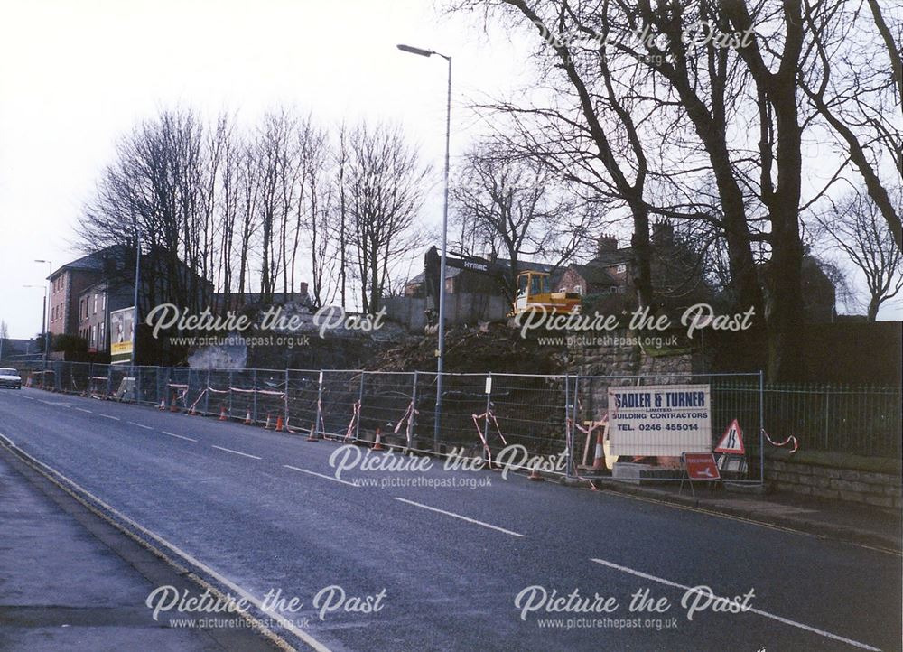 Demolition of Old Stylax Building, Sheffield Road, Chesterfield, 1995