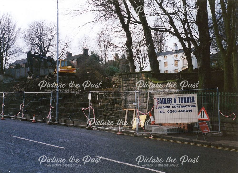 Demolition of Old Stylax Building, Sheffield Road, Chesterfield, 1995