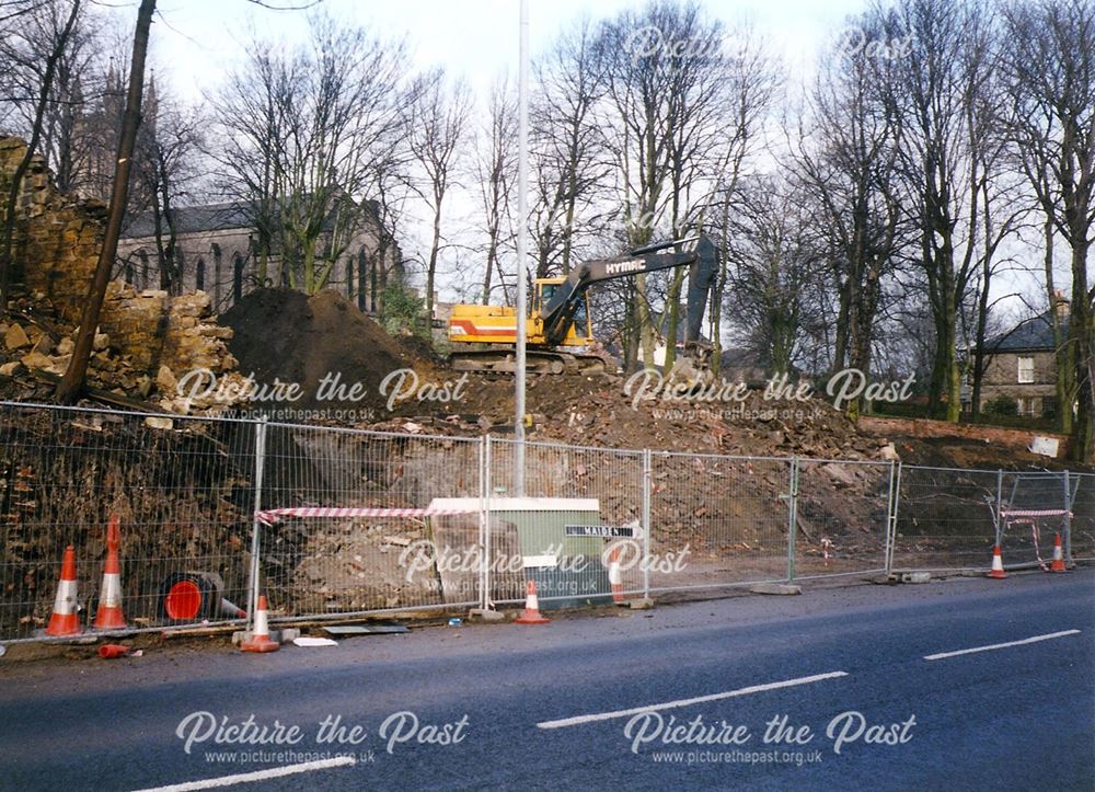 Demolition of Old Stylax Building, Sheffield Road, Chesterfield, 1995