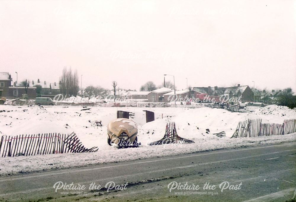 Bypass Construction, Station Road, Whittington Moor, 1980s