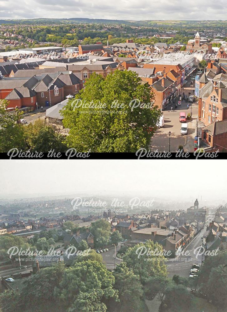 Chesterfield High Street, now and then