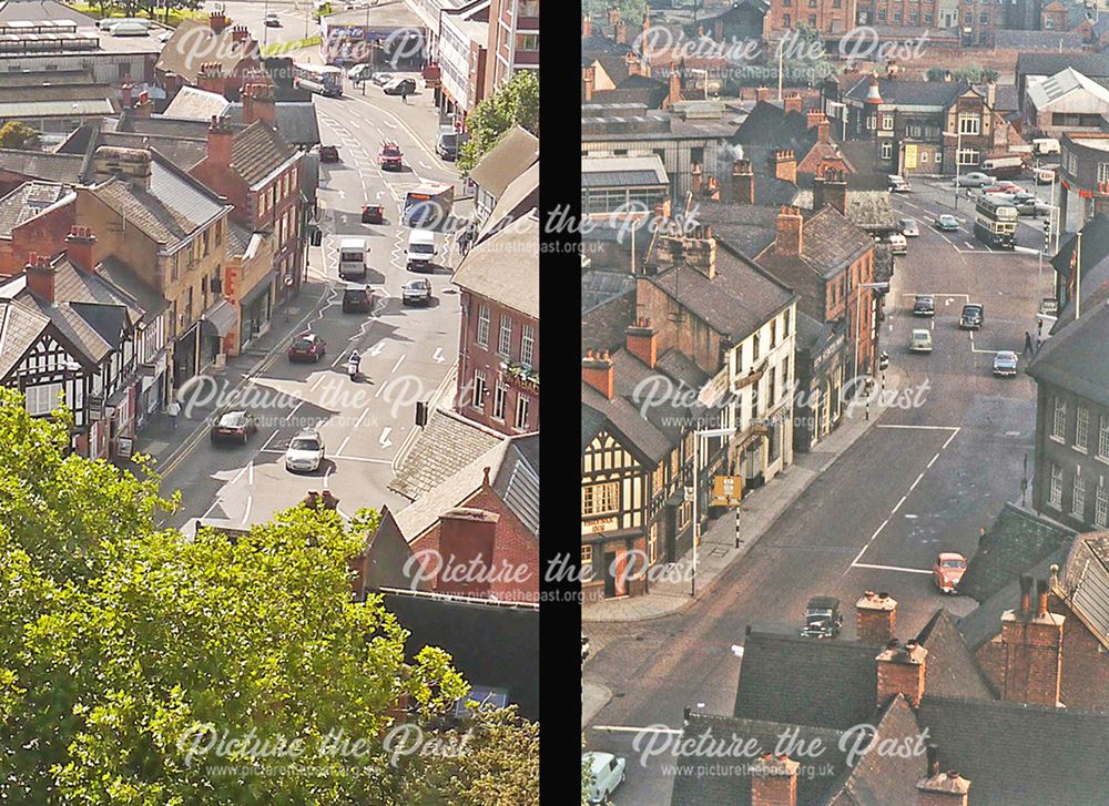 St Mary's Gate, Chesterfield, now and then