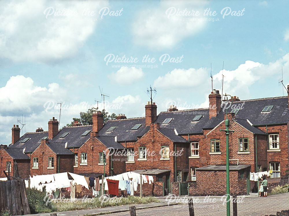 Terrace on Piccadilly Road, Chesterfield, 1966 