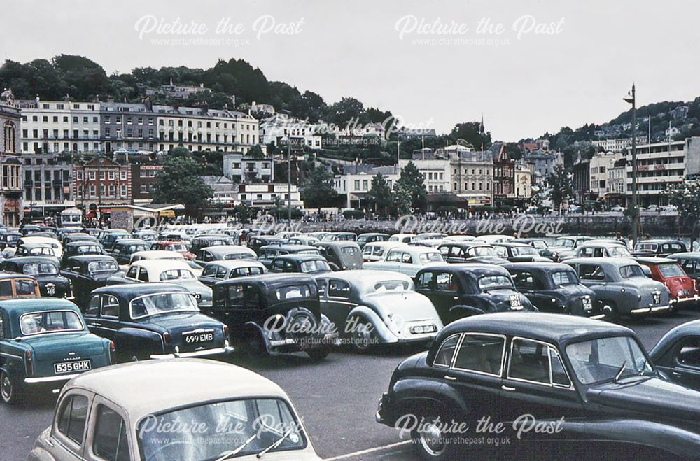 Harbour Car Park, Torquay, Devon, 1960