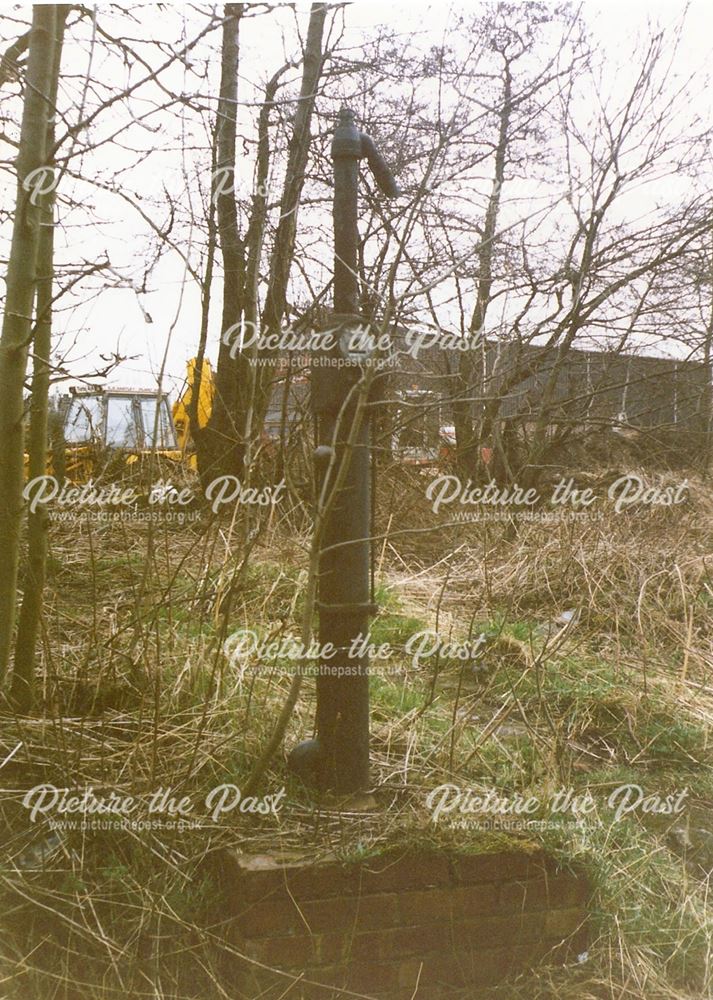 Old Petrol Pump (?), near Old Mill, Station Road, Old Whittington, 1994