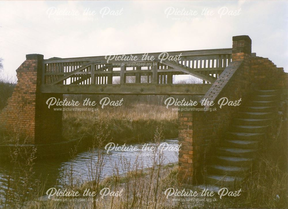 Old Footbridge Over Chesterfield Canal, near Staveley Works, Hollingwood, 1994