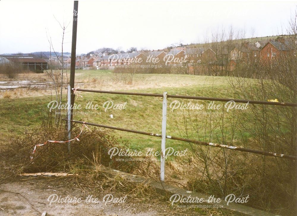 Bridge to Wagon Works over River Whitting, near Old Whittington, 1994