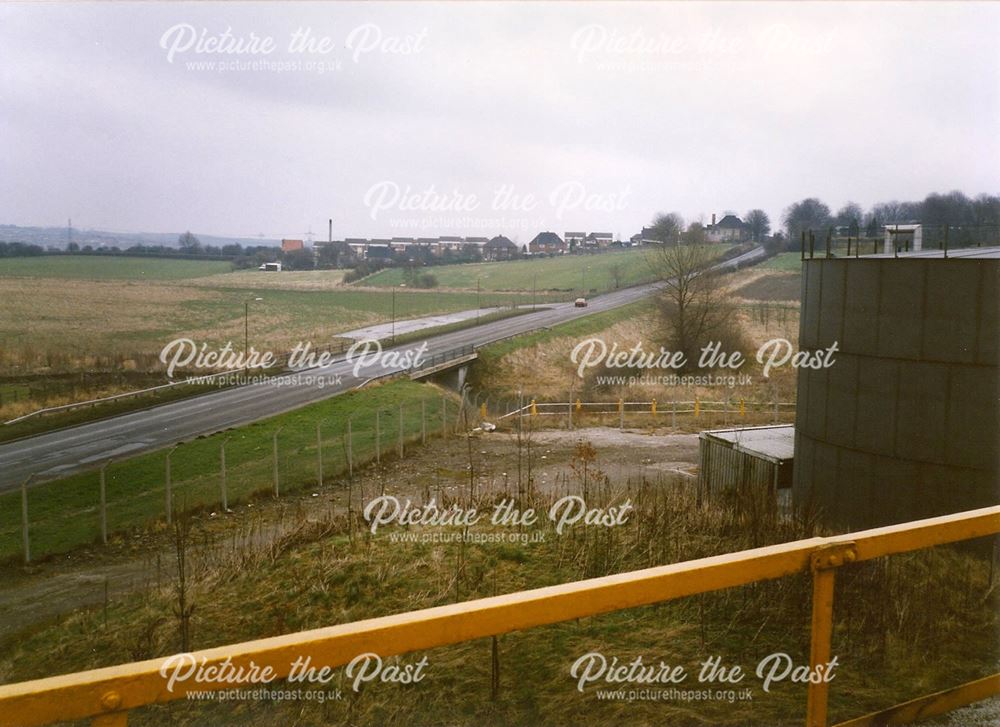 Hall Lane, Staveley Looking to Hartington, from Chemical Plant, 1994