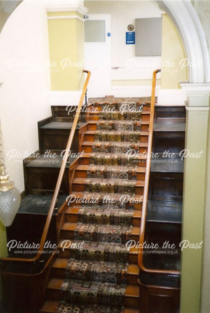 A Staircase of Whittington Hall Hospital, Old Whittington, 1996