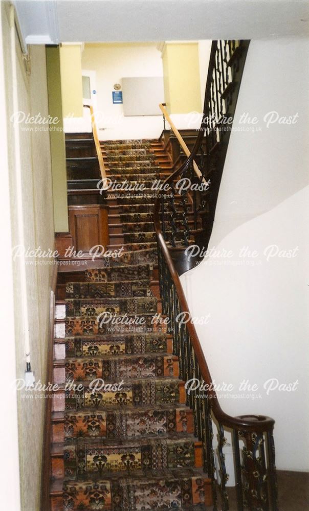 A Staircase of Whittington Hall Hospital, Old Whittington, 1996