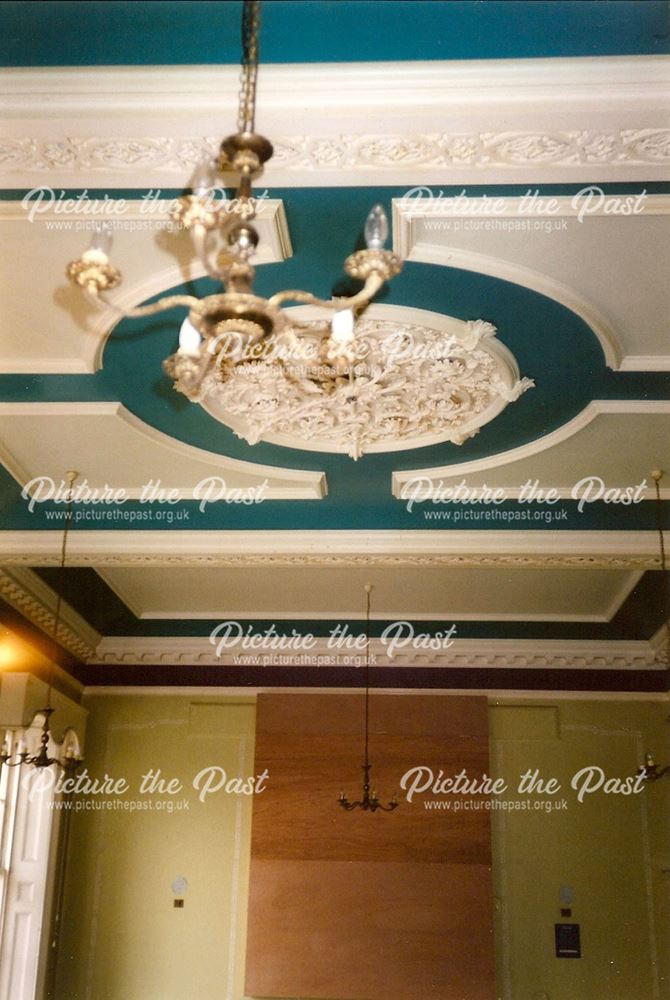 Ceiling of the Dining Room, Whittington Hall Hospital, Old Whittington, 1996