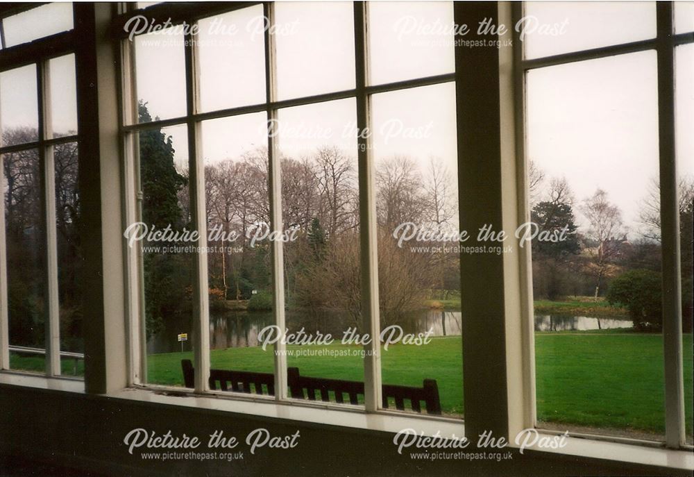 View from Conservatory, Whittington Hall Hospital, Old Whittington, 1996