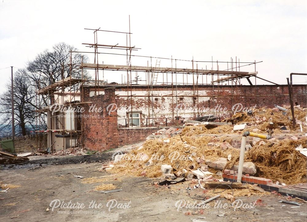 Demolition Before Construction of Tapton Park Innovation Centre, Tapton, 1996