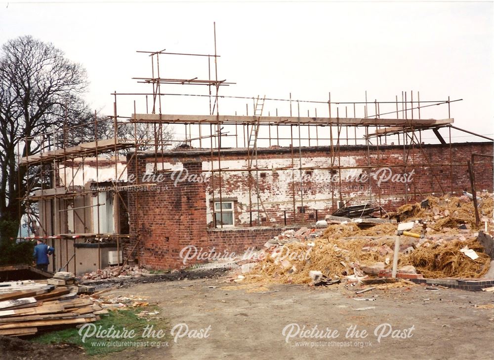 Demolition Before Construction of Tapton Park Innovation Centre, Tapton, 1996