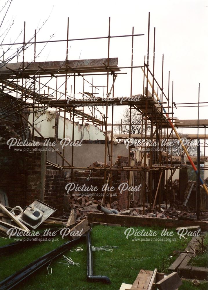 Demolition Before Construction of Tapton Park Innovation Centre, Tapton, 1996