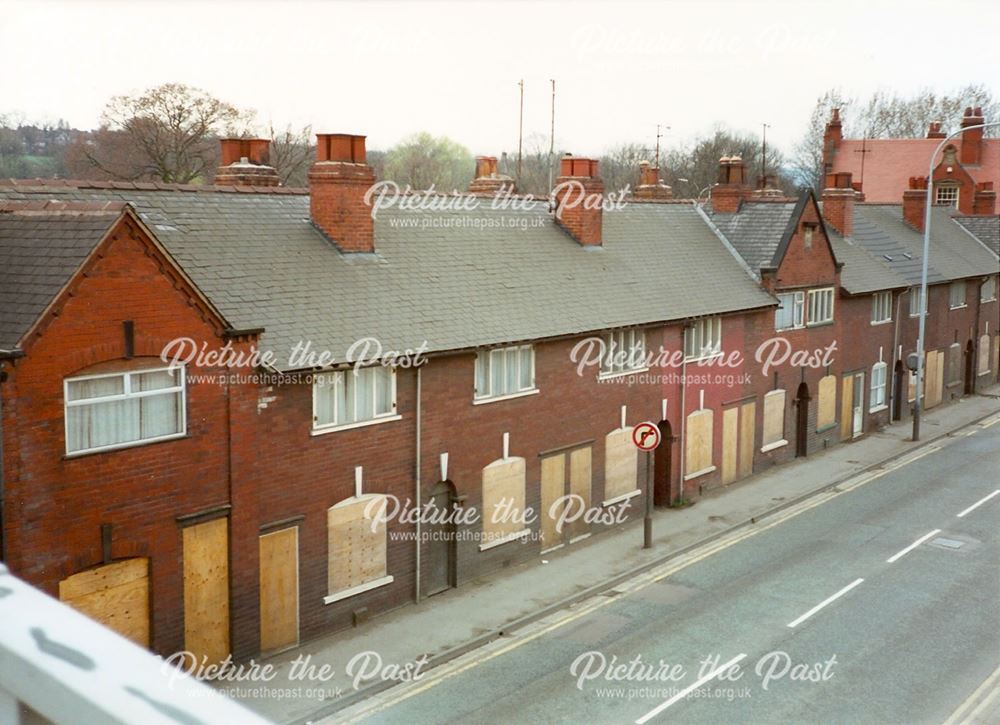 View from Footbridge over Markham Road, Chesterfield, late 1990s