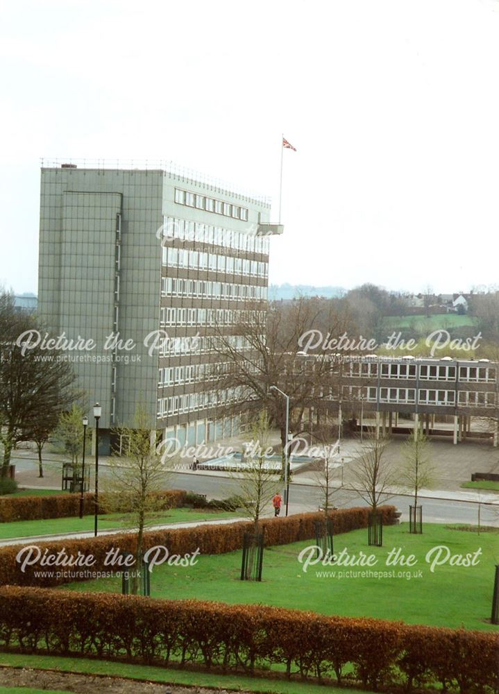 Chetwynd House (AGD) from Shentalls Gardens, West Bars, Chesterfield, late 1990s