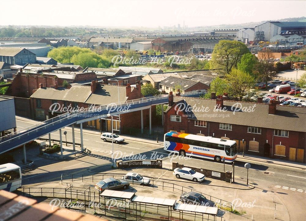 Bus Station and Footbridge, Markham Road, Chesterfield, late 1990s