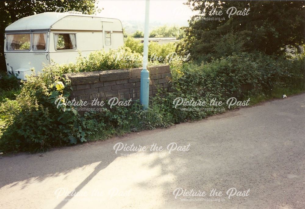 Remains of Railway Bridge Parapet (?), Newbridge Lane, Old Whittington, late 1990s