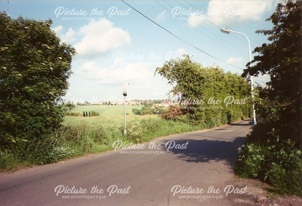 Location of Bridge Over Railway(?), Newbridge Lane, Old Whittington, late 1990s