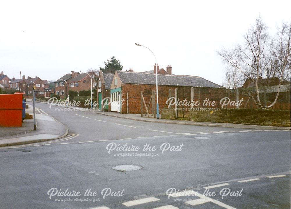 Across High Street to Stone Lane from Top of Wellington Street, New Whittington, 1995