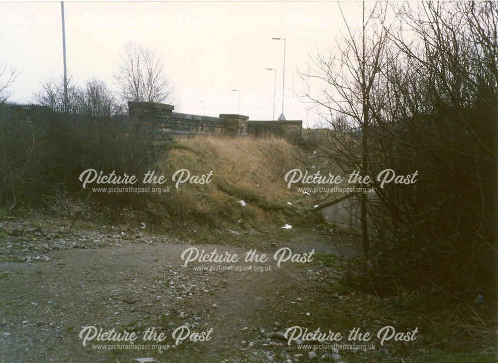 Road Bridge Over Old Sheepbridge Works Railway, Sheffield Road, Old Whittington, 1994