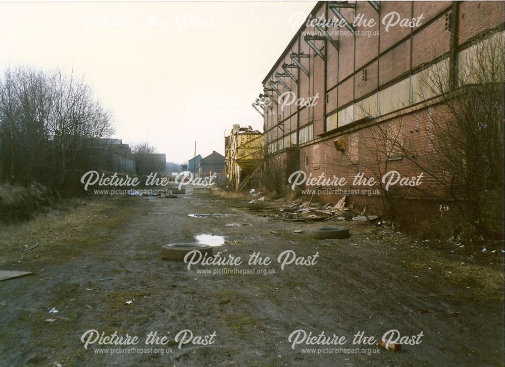 Path of Sheepbridge Works Railway, Foxwood Industrial Park, Old Whittington, 1994