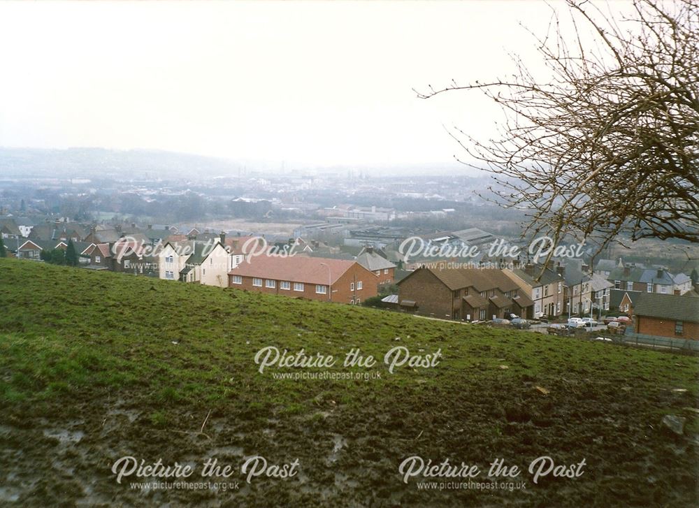 Across Broomhill Road, Old Whittington, Towards Whittington Moor, 1994