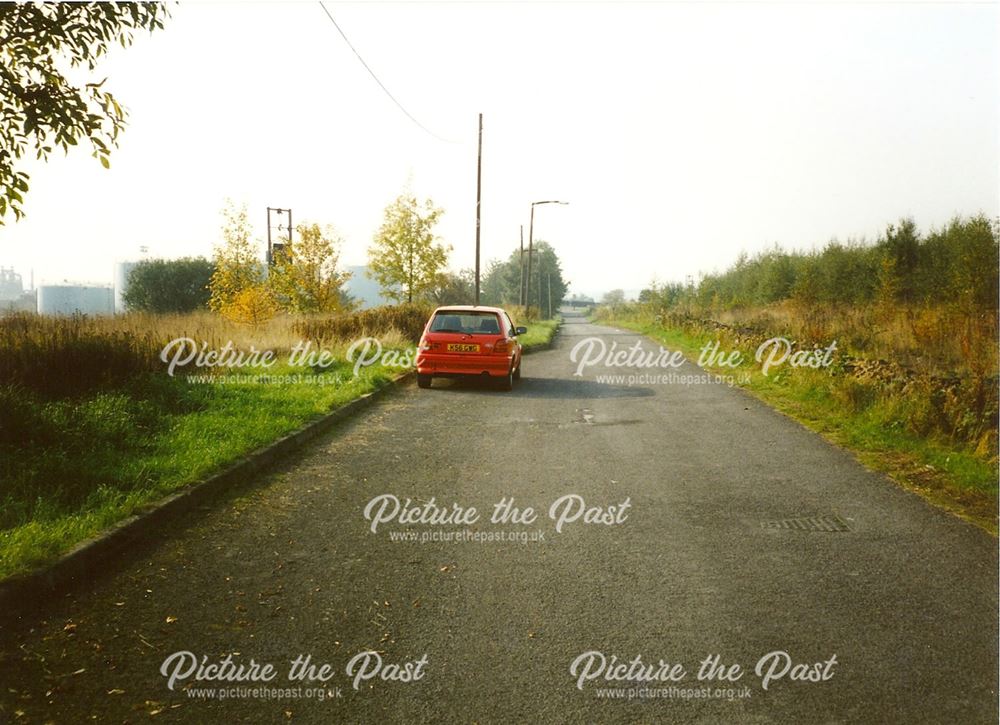 Road from Devonshire Villas/Cottages towards Cavendish Place, Barrow Hill, 1994