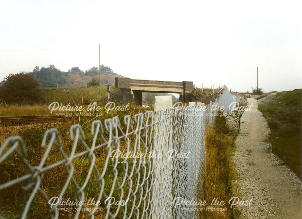 Temporary Footpath and Bridge Over Railway, Hall Lane, Staveley, 1994