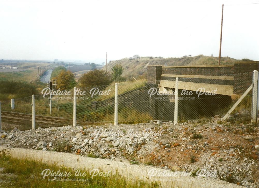 Bridge Carrying Hall Lane Over Railway, Staveley to Barrow Hill, 1994