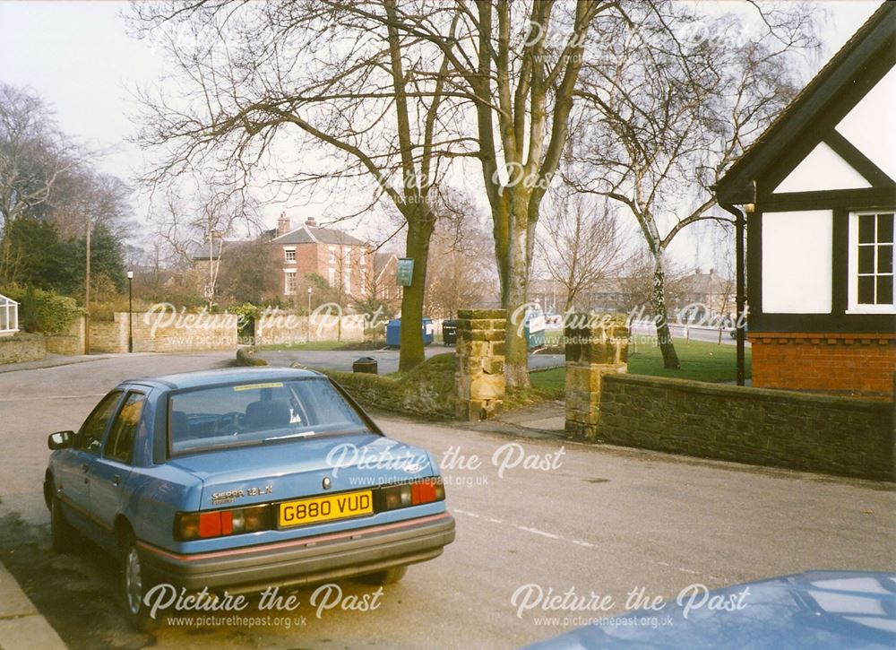 Across Village Green before Doctor's Surgery, nr High Street, Old Whittington, 1994