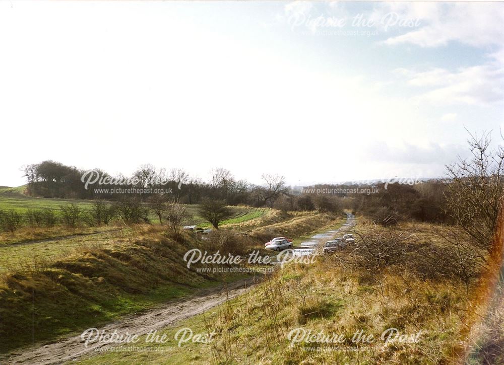 Towards Bluebank Lock, Chesterfield Canal, nr Station Lane, New Whittington, 1994