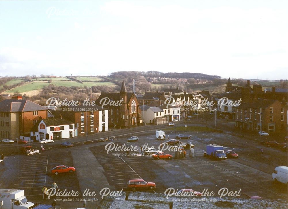 Holywell Cross Car Park (Doughnut) and Holwell Street, Chesterfield, 1995