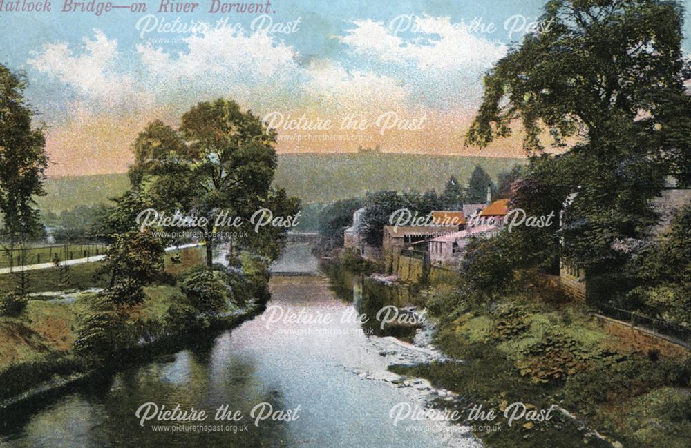 River Derwent, Matlock Bridge, c 1925