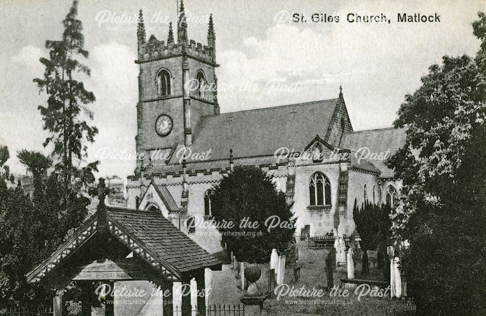 St Giles' Church, Matlock, c 1910