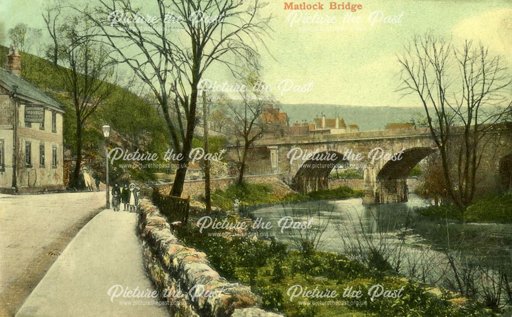 The Boathouse and the Railway Bridge, Matlock, c 1900