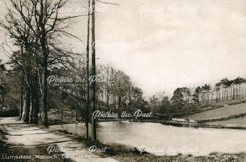 Mill Pond, Lumsdale, Matlock, c 1910