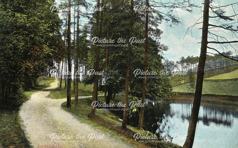 Mill Pond, Lumsdale, Matlock, c 1910